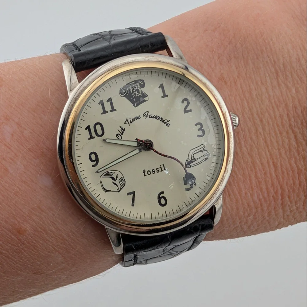 Fossil Old Time Favorites 1994 LE-9493 Limited Edition #0021/5000 34mm Watch